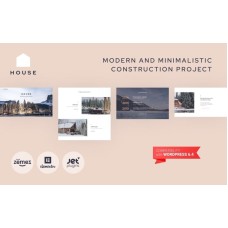 House - Modern And Minimalistic Construction Project Website WordPress Theme
