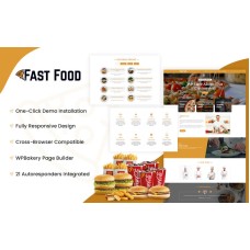 Fast Food - Food Restaurant Website WordPress Theme