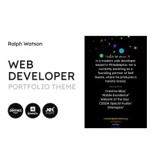 Web Portfolio - Minimalistic Web Developer Portfolio Template WordPress Theme