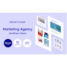 Boostylead - Marketing Agency Website Template with a Neat Design and WordPress Elementor Theme