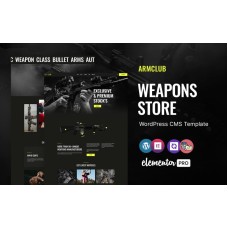 Armclub - Weapons Store WordPress Elementor Theme