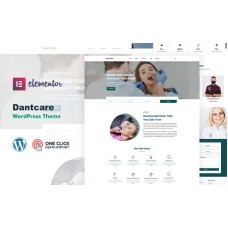 Dantcare Dentist and Dental Clinic Elementor WordPress Theme