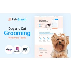 PetsGroom - Dog & Cat Grooming WordPress Theme