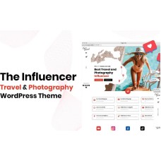 The Influencer - travel and photography wordpres and woocommerce elementor theme