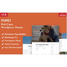 Pupet- Pet Care Wordpress Theme
