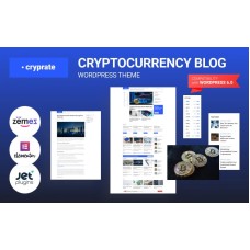 Cryprate - Cryptocurrency Blog WordPress Elementor Theme