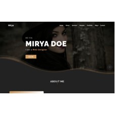 Mirya - Personal Portfolio WordPress Theme