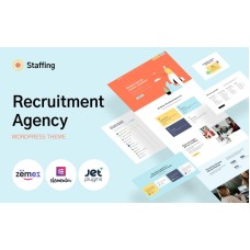 Staffing - Recruitment Agency Website Template WordPress Theme