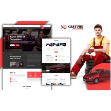 Powar-Cartune Car Repair Services Landing Page WordPress Theme