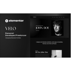 Velo - Wordpress Portfolio Elementor Theme