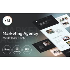 Marketing Agency -  Website Template for marketing services WordPress Theme