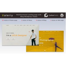 Valeriy | Multifunctional Personal Business Landing page with Blog WordPress Theme
