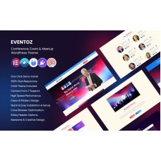 Eventoz - Conference, Event And Meetup WordPress Theme.