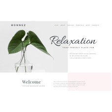Bonnez - Massage Salon Ready-to-Use Minimal WordPress Elementor Theme