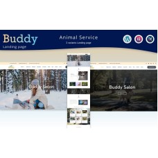 Buddy - Animal Service Elementor Landing page WordPress theme