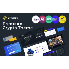 Bitunet - Cryptocurrency WordPress Elementor Theme WordPress Theme