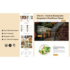 Flavors - Food & Restaurants  Responsive WordPress Theme