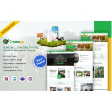 Creamon - Cow Dairy Farming WordPress Theme