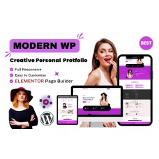 ModernWP Creative Portfolio And Personal Full Responsive WordPress theme
