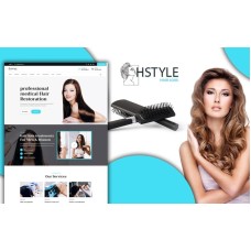 Powar-Hstyle Beauty Salon Landing Page WordPress Theme