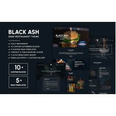 Black Ash - Dark Restaurant WordPress Theme