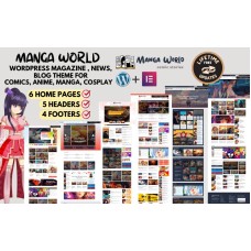 Manga World - Anime & Manga News, Magazine, Stories, Blog WordPress Theme