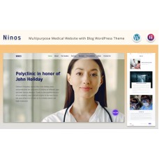 Ninos - Multipurpose Medical Website with Blog Elementor WordPress Theme