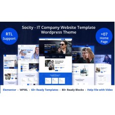 Socity - IT Company Website Template WordPress Theme