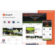 Crick11 - Sports Clubs & Events WordPress Elementor Theme