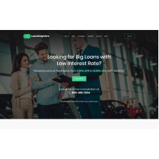 Loan Dolphins - Loan Company One Page WordPress Theme