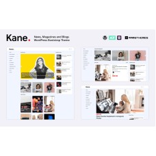 KANE - News Magazine Blog Bootstrap WordPress Theme