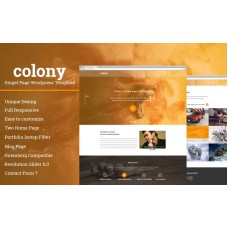 Colony Single Page Wordpress Template