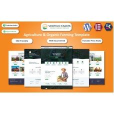 Vertigo Farms - Agriculture & Organic Farming Elementor Template