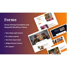 Forme - Charity Foundation and Nonprofit WordPress Theme
