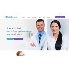 MetaDental - Private Dental Clinic Responsive WordPress Theme