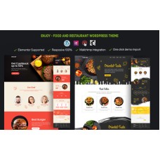 Enjoy - Fast Food Restaurant One Page WordPress Theme