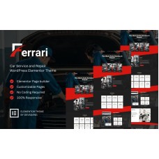 Ferrari - Car Repair Wordpress Elementor Theme