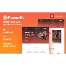 Powerfit - Fitness and Gym Responsive WordPress Theme