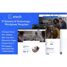 Etech - IT Solution And Technology WordPress Theme