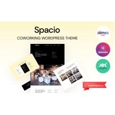 Spacio - Coworking WordPress Theme to Unite Workers