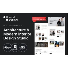 AccelDesign - WordPress Theme for Architecture & Modern Interior Design Studio
