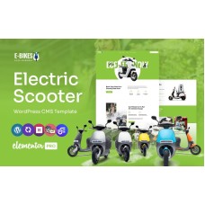E-Bike - Electric Vehicle And Charging Station Multipurpose WordPress Elementor Theme