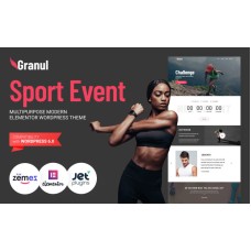 Granul - Sport Event Multipurpose Modern WordPress Elementor Theme
