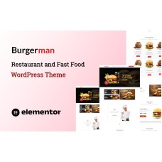 Burgerman - Burger Restaurant and Fast Food One Page WordPress Theme