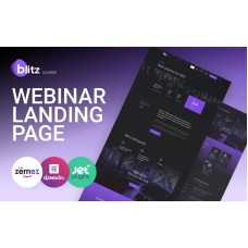 Blitz - Webinar Landing Page Template WordPress Theme