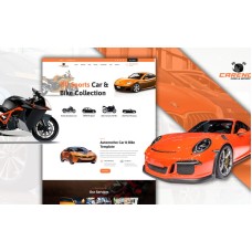 Powar-Carency Car And Automobile Showroom One Page WordPress Theme