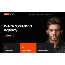 Creative Melon-One Page Creative Agency WordPress Theme