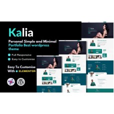 Kalia-Content Creator And Streamers Portfolio Wordpress theme