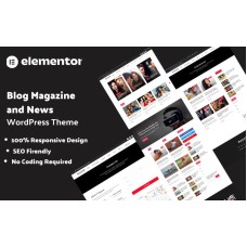 Elementor Blog Magazine and News Wordpress Theme