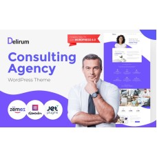 Delirum - Corporate Landing WordPress Theme
